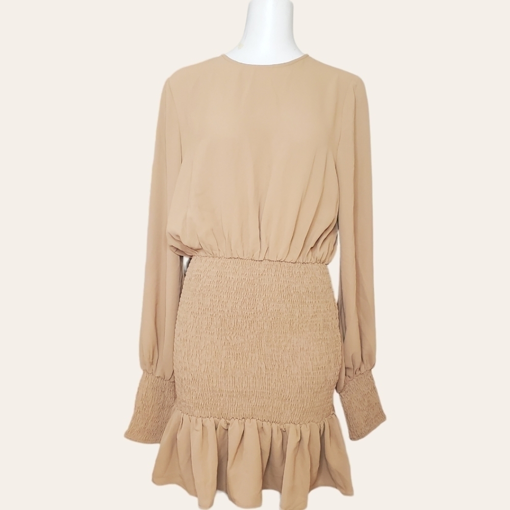 New Revolve Winter+Muse Jasmine Smocked Dress Size L